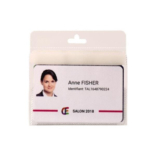 Djois Ausweishalter DJOIS Multi 90 x 64 mm (B x H) PVC transparent 10 St./Pack.
