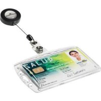 Durable Ausweishalter DURABLE 87 x 54 mm (B x H) Polystyrol transparent 10 St./Pack.