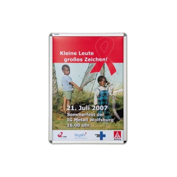 Franken Bilderwechselrahmen FRANKEN 63,7 x 88,4 x 1,9 cm (B x H x T) DIN A1 Aluminium silber