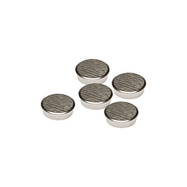 Franken Kraftmagnet FRANKEN 30mm 21kg Chrom gebürstet silber 5 St./Pack.