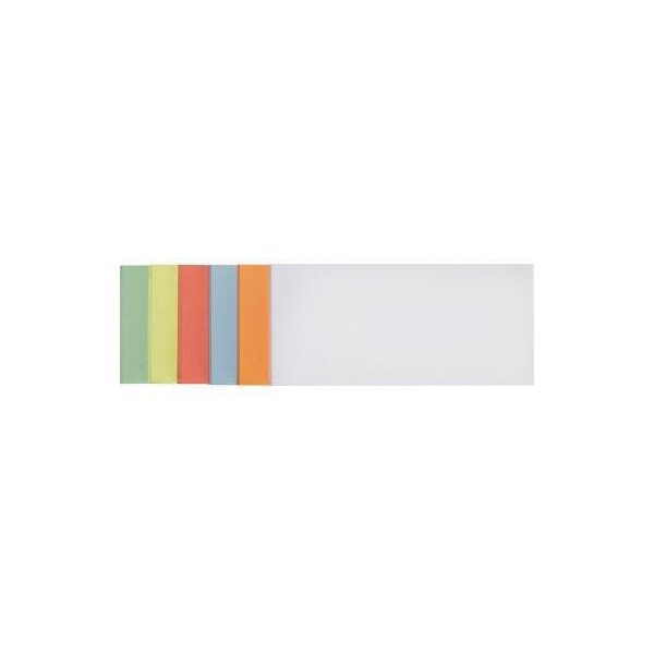 Franken Moderationskarte FRANKEN 20,5 x 9,5 cm (B x H) 130g/m² Altpapier 100 % recycelt farbig sortiert 250 St./Pack.