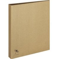 Pagna Ringbuch PAGNA Pur DIN A4 Recyclingkarton naturbraun