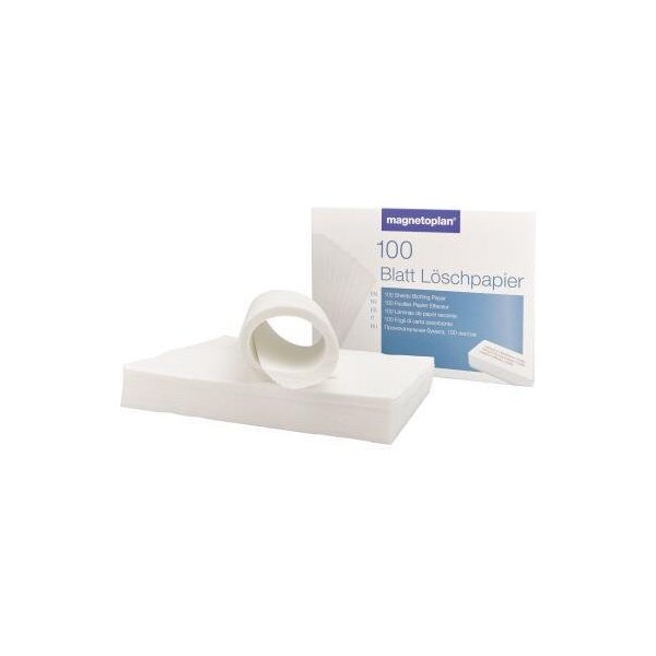Magnetoplan Löschpapier magnetoplan® 22 x 16 cm (B x L) Papier weiß 100 Bl./Pack.