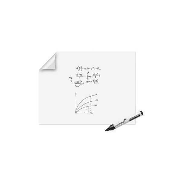 Legamaster Whiteboardfolie Legamaster Magic-Chart XL 120 x 90 cm (B x H) 50µm blanko inkl. 1 Marker Polypropylen weiß