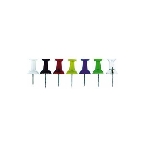 Alco Pinnwandnadel ALCO 9 x 21 mm (D. x L) Kunststoff farbi sortiert 100 St./Pack.