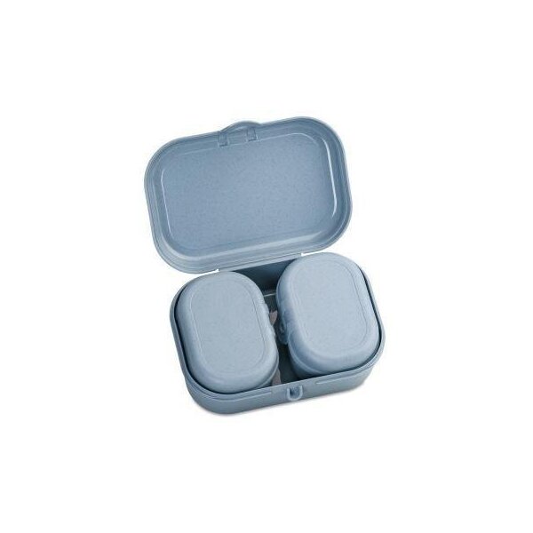Koziol Lunchbox Koziol Pascal Mini 10,8 x 6 x 15,1 cm (B x H x L) 3-teiliges -Set Kunststoff blau