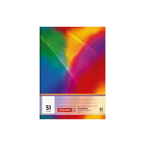 Brunnen Schulheft BRUNNEN DIN A6 liniert 51 24 Bl. BRUNNEN DIN A6 liniert 51 24 Bl.