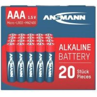 Ansmann Batterie ANSMANN AAA/Micro LR03 Alkaline 1,5V 20...