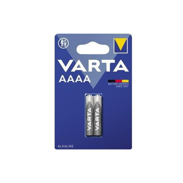 Varta Batterie Varta Electronics AAAA/Piccolo LR61 Alkaline 1,5V 620 mAh 2 St./Pack.