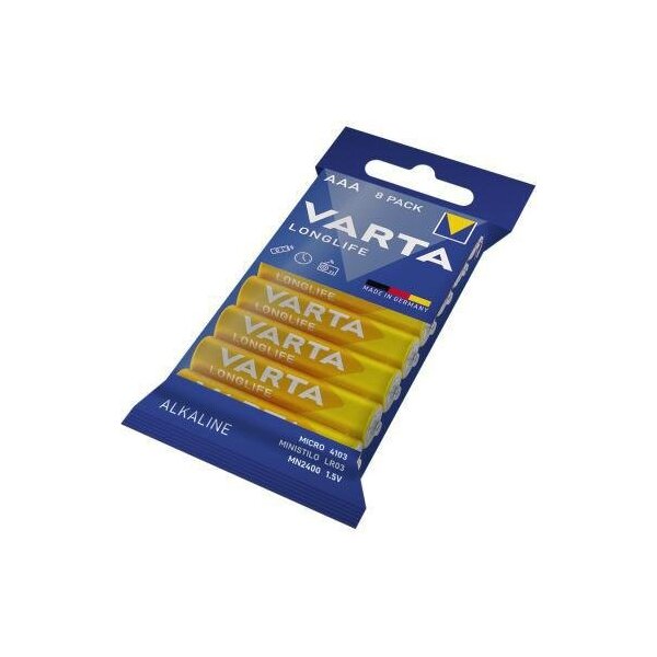 Varta Batterie Varta Longlife AAA/Micro LR03 Alkaline 1,5V 8 St./Pack.