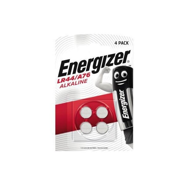 Energizer Knopfzelle Energizer® Alkaline A76/LR44 1,5V 175 mAh 4 St./Pack.
