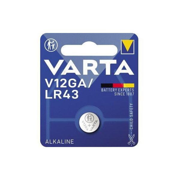 Varta Knopfzelle Varta Electronics Alkaline V12GA/LR43 1,5V 120 mAh