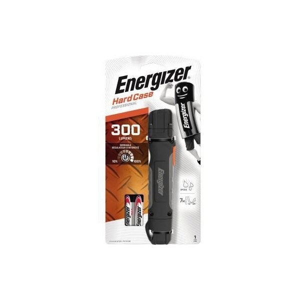 Energizer Taschenlampe Energizer® Hard Case Professional 115m 300lm LED 6,5 h AA/Mignon ABS Kunststoff/Stahl/Gummi