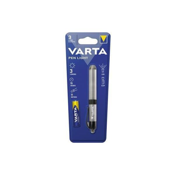Varta Taschenlampe Varta Pen Light 11m 3lm LED 15 h AAA/Micro Aluminium