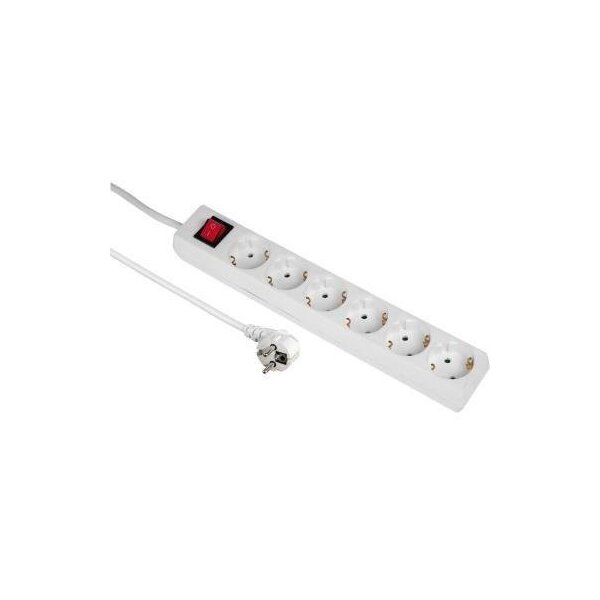 Hama Steckdosenleiste Hama 6 Steckdosen 5m weiß Hama 6 Steckdosen 5m weiß