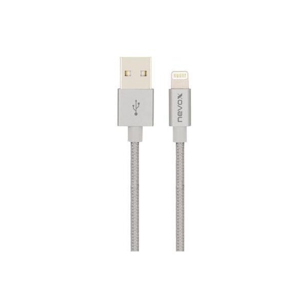 Nevox USB-Kabel nevox 2m silbergrau nevox 2m silbergrau