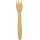 Papstar Gabel PAPSTAR pure Einweg 16,5cm Holz braun 100 St./Pack.