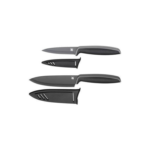 Wmf Messerset WMF Touch je 1 x Allzweckmesser (Länge 20 cm Klingenlänge 9 cm) Kochmesser (Länge 24 cm Klingenlänge 13 cm) mit Klingenschutz Stahl