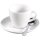 Esmeyer Espressotasse Esmeyer® BISTRO 100ml inkl. Untertasse Porzellan weiß 6 St./Pack.