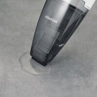 Severin Handstaubsauger SEVERIN HV 7146 0,65l inkl. Wandhalterung mit Ladestation Turbobürste Fugendüse mit aufsteckbarem Möbel- oder Gummiaufsatz 1,1kg weiß-grau/rot