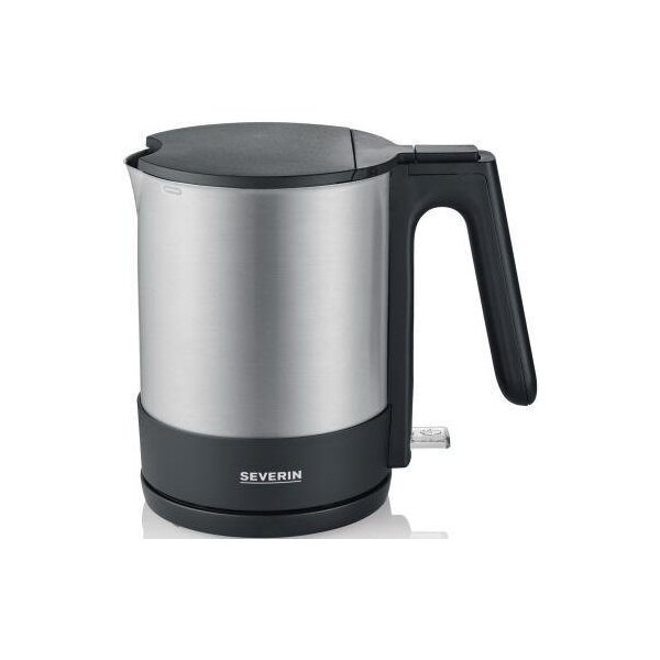 Severin Wasserkocher SEVERIN WK 3409 1,7l Edelstahl gebürstet edelstahl/schwarz