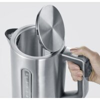 Severin Wasserkocher SEVERIN WK 3418 1,7l Edelstahl Edelstahl gebürstet/schwarz