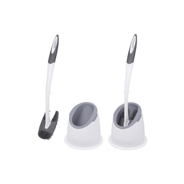 Bümag WC-Garnitur BÜMAG New-Trendy 15 x 41 x 15 cm (B x H x T) Kunststoff weiß/grau