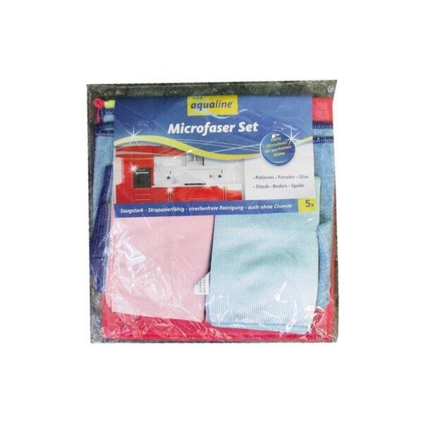 Aqualine Microfasertuch aQualine 24 x 25 50 x 55 30 x 40 40 x 40 35 x 37 cm (B x L) rot blau rosa hellblau: 80 % Polyester 20 % Polyamid gelb: 55 % Polyester 45 % Polyamid rot blau rosa hellblau gelb 5 St./Pack.
