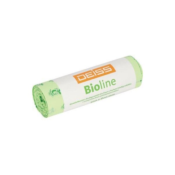 Deiss Müllbeutel DEISS BIOLINE 50 x 60 cm (B x H) 30l ecovio natur 20 St./Pack.