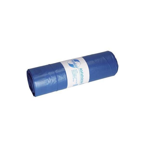 Deiss Müllsack DEISS PREMIUM 72 x 100+5 cm (B x H) 50µm 120l LDPE-Folie blau 25 St./Pack.