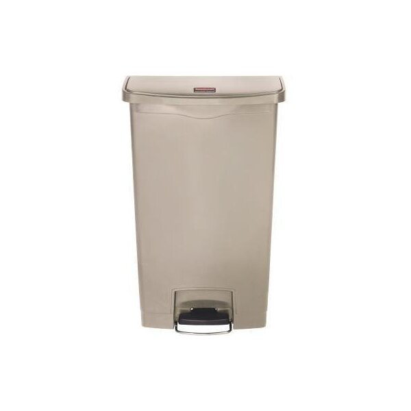 Rubbermaid Tretabfalleimer Rubbermaid SLIM JIM® STEP-ON 33,02 x 80,98 x 52,37 cm (B x H x T) 68l Kunststoff beige