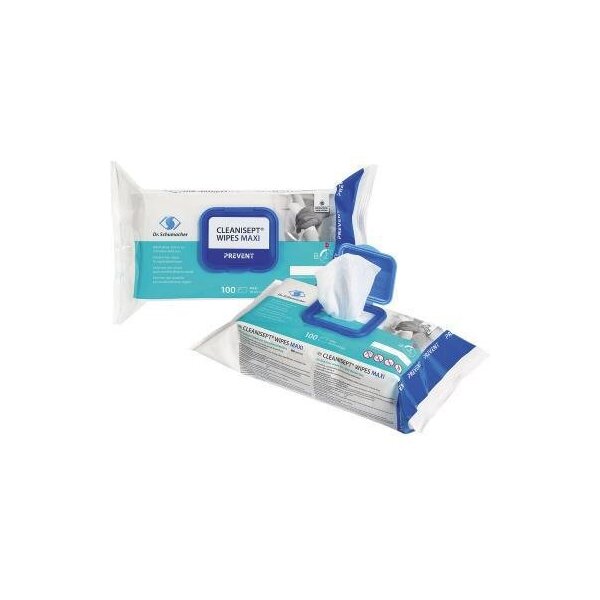 Cleanisept Desinfektionstuch Cleanisept® MAXI 20 x 22 cm (B x H) alkoholfrei antibakteriell begrenzt viruzid bakterizid levurozid 5,5-7,5 100 St./Pack.