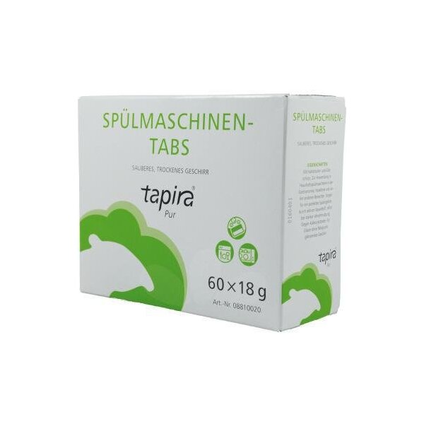 Tapira Spülmaschinentabs tapira 60 x 18 g/Pack. tapira 60 x 18 g/Pack.