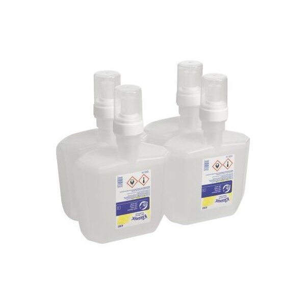 Kleenex Handdesinfektion Kleenex® Gel nicht alkoholfrei dermatologisch getestet antibakteriell Bakterien Pilze Hefen Viren 8 Kartusche Kunststoff 1,2l