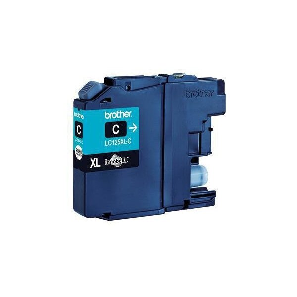 Brother Tintenpatrone Brother Originalzubehör LC-125XL-C ca. 1.200 Seiten cyan