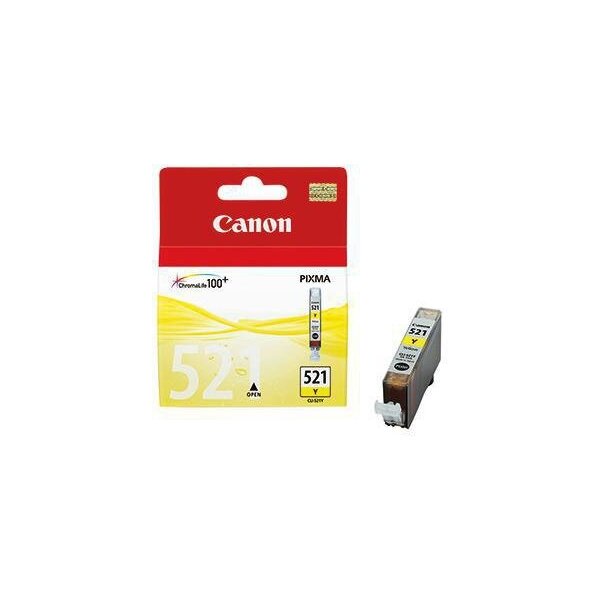 Canon Tintenpatrone Canon Originalzubehör CLI-521Y ca. 530 Seiten gelb 9ml