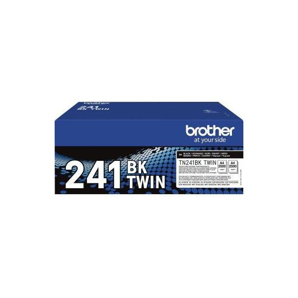 Brother Toner Brother Originalzubehör TN-241BKTWIN ca. 2 x 2.500 Seiten schwarz 2 St./Pack.