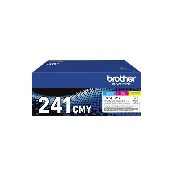Brother Toner Brother Originalzubehör TN-241CMY ca. 3 x 1.400 Seiten cyan magenta gelb 3 St./Pack.