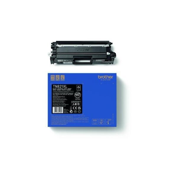 Brother Toner Brother Originalzubehör TN-821XLBK ca. 12.000 Seiten schwarz