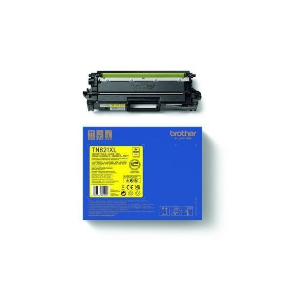 Brother Toner Brother Originalzubehör TN-821XLY ca. 9.000 Seiten gelb