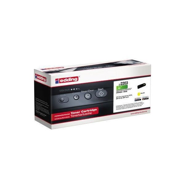 Edding Toner edding kein Originalzubehör Kompatibel mit: HP 203A EDD-2203 ca. 1.300 Seiten gelb