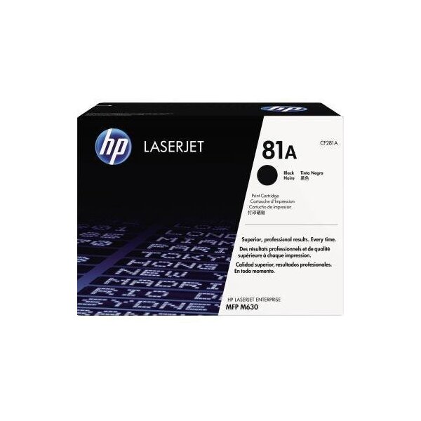 Hp Toner HP Originalzubehör 81A ca. 10.500 Seiten schwarz