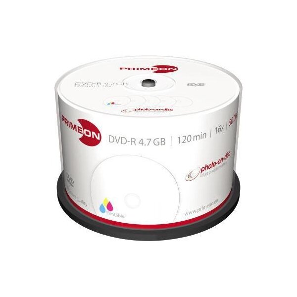Primeon DVD-R PRIMEON 120min 4,7Gbyte 16x 50 St./Pack. PRIMEON 120min 4,7Gbyte 16x 50 St./Pack.