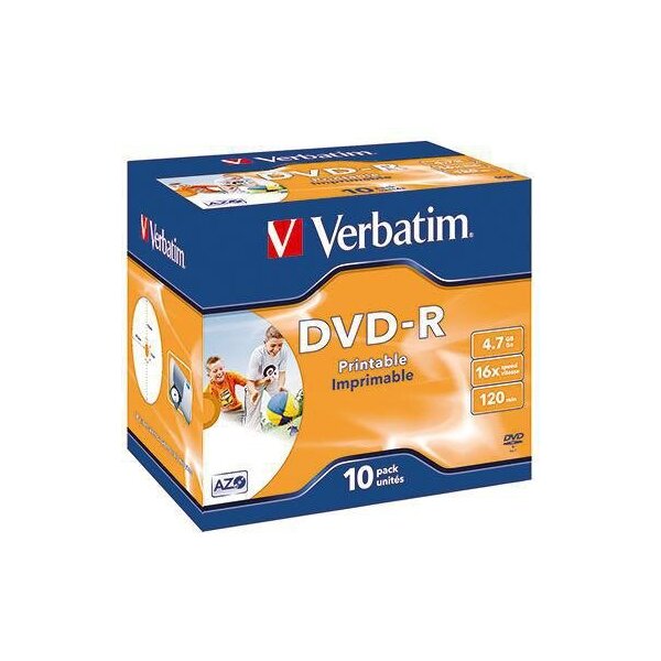 Verbatim DVD-R Verbatim 120min 4,7Gbyte 16x 10 St./Pack.