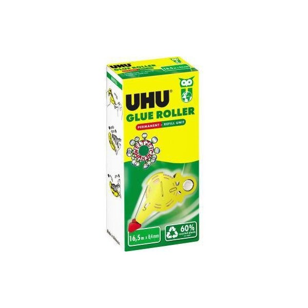 Uhu Nachfüllkassette UHU® GLUE PERMANENT REFILL UNIT UHU Kleberoller GLUE PERMANENT REFILLABLE 35415 8,4 mm x 16,5 m (B x L) nicht wieder ablösbar