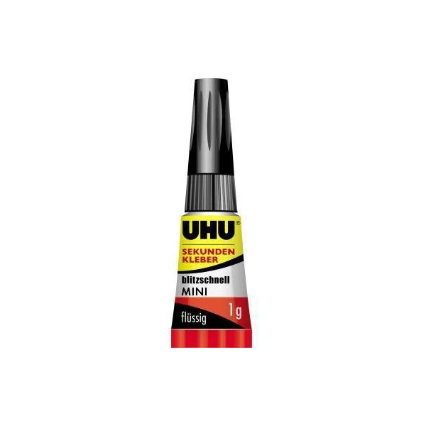 Uhu Sekundenkleber UHU® blitzschnell MINIS universell 3 x 1 g/Pack.