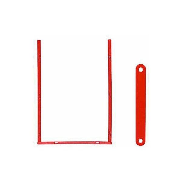 Elba Abheftbügel ELBA 80mm Draht Polyethylen ummantelt rot 100 St./Pack.