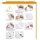 Jalema Abheftbügel Jalema Clip 50mm Kunststoff gelb/weiß 100 St./Pack.