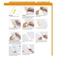 Jalema Abheftbügel Jalema Plus 50mm Polypropylen gelb/weiß 100 St./Pack.