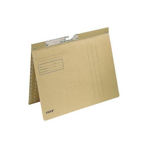 Leitz Pendelhefter Leitz DIN A4 250g/m² kaufmännische Heftung ohne Organisationsaufdruck Natronkarton recycelt naturbraun 50 St./Pack.